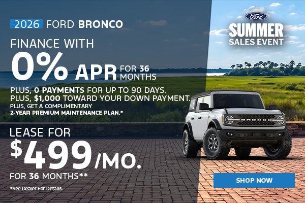 July 2026 Bronco Offer