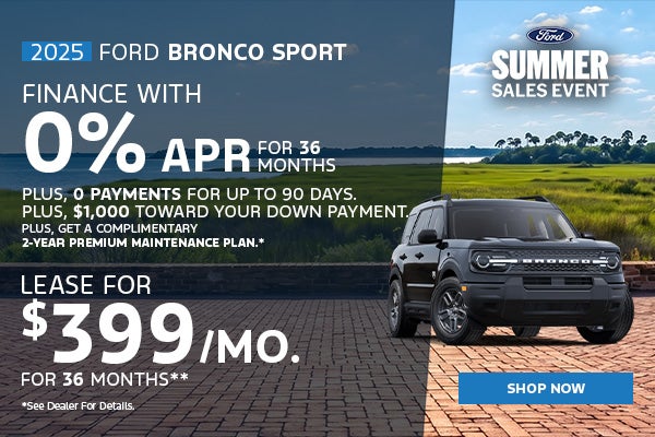 July 2026 Bronco Sport Offer