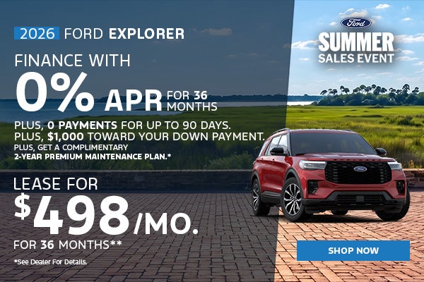 July 2026 Explorer Offer