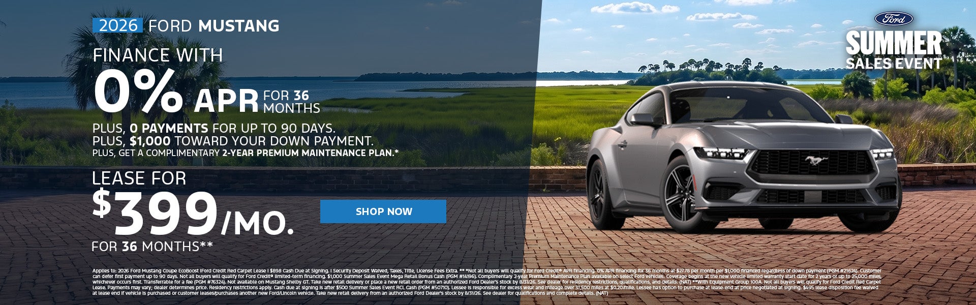 July 2026 Mustang Offer