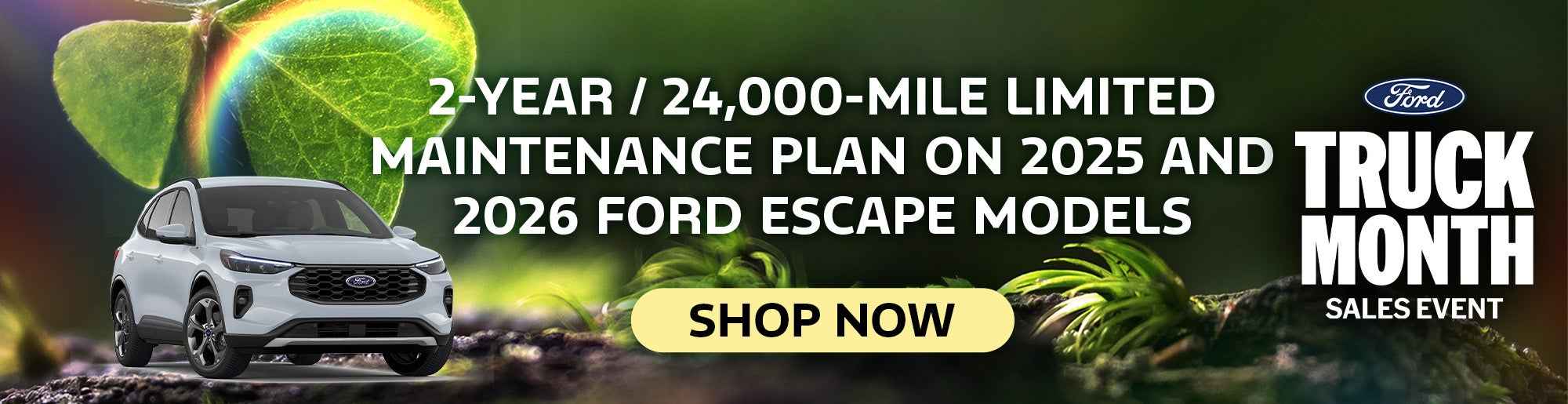 Limited Maintenance Plan on 2025 and 2026 Escapes - Shop Now