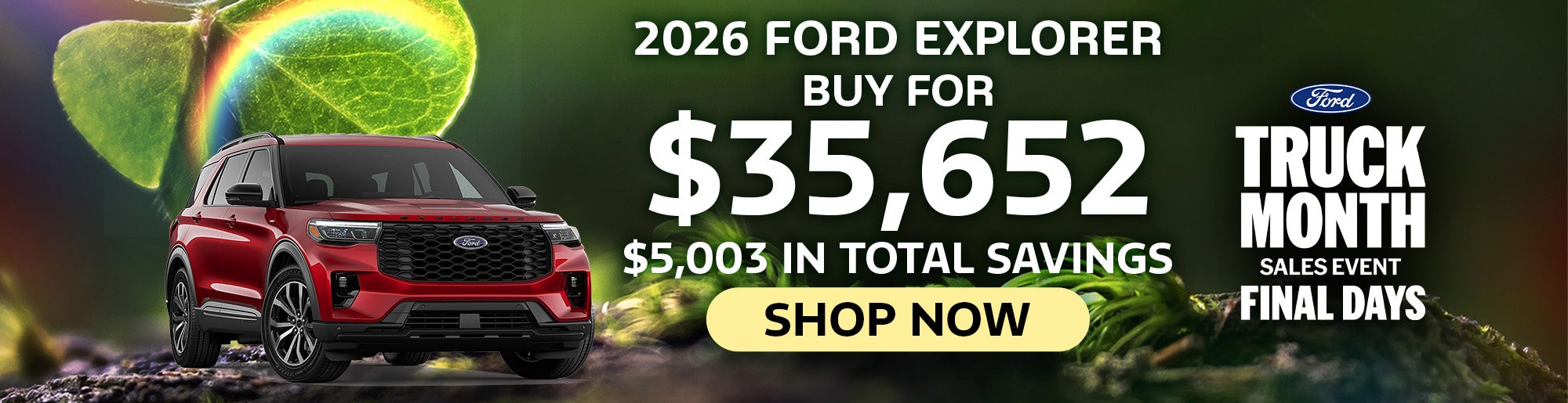 2026 Ford Explorer - Buy for $35,652 - Shop Now! 