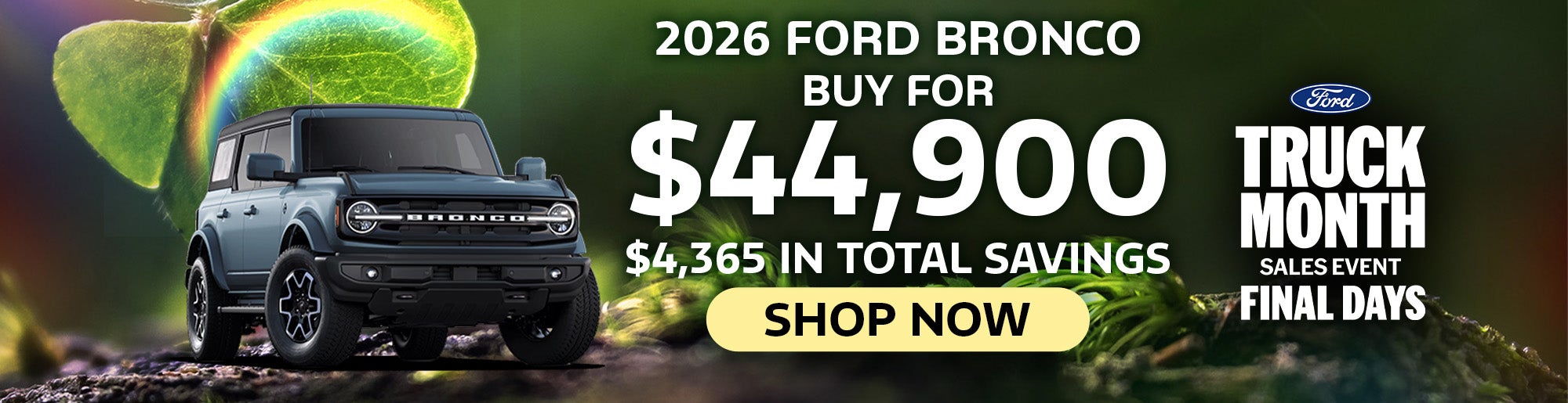 2026 Ford Bronco - Buy for $44,900 - Shop Now!