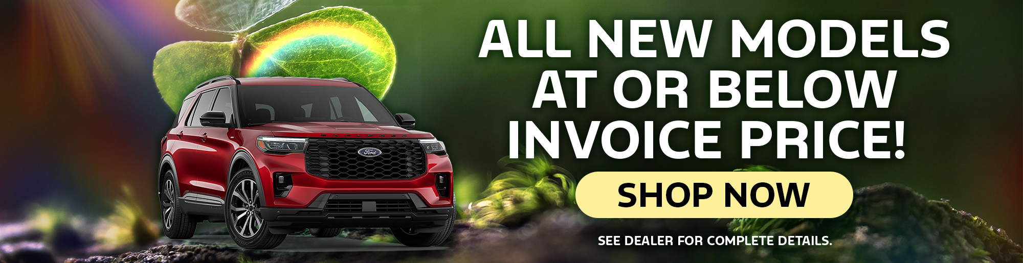 All New Models At or Below Invoice Pricing - Shop Now