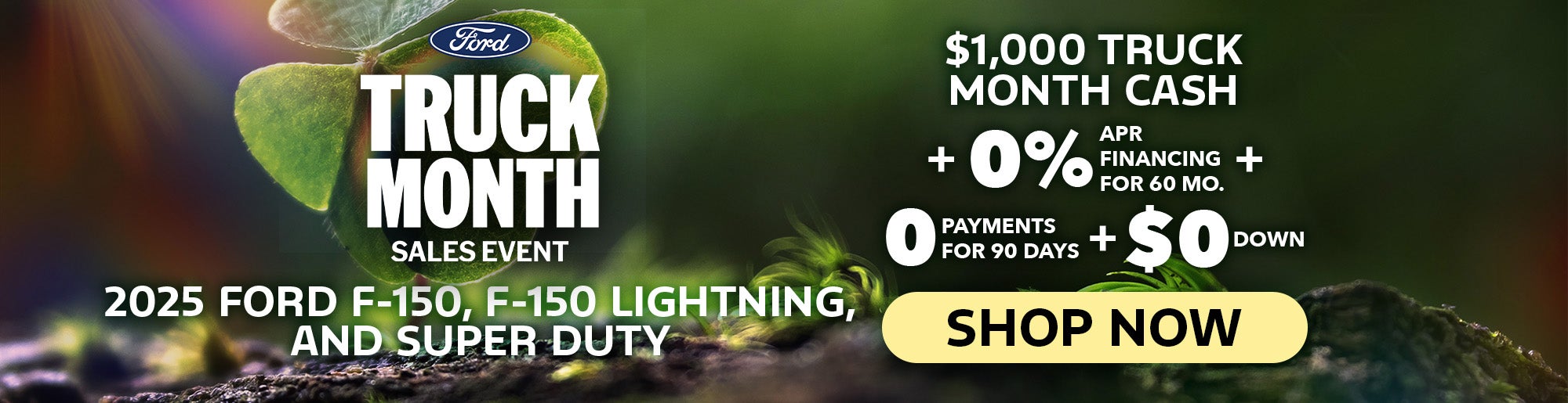 Big Savings on the F-150, F-150 Lightning, and Super Duty