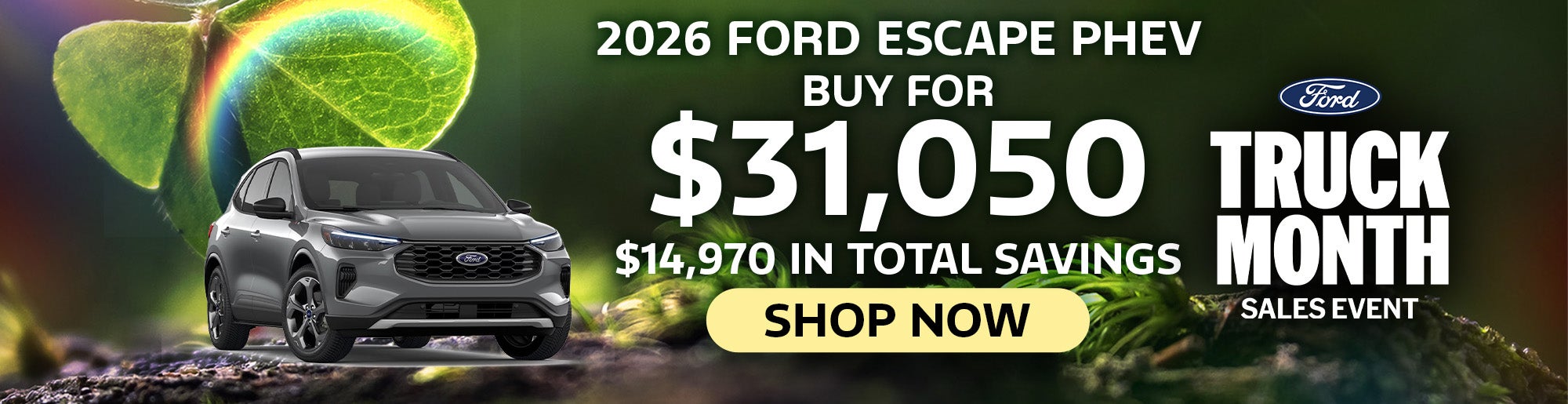2026 Ford Escape PHEV - Buy for $31,050 - Shop Now